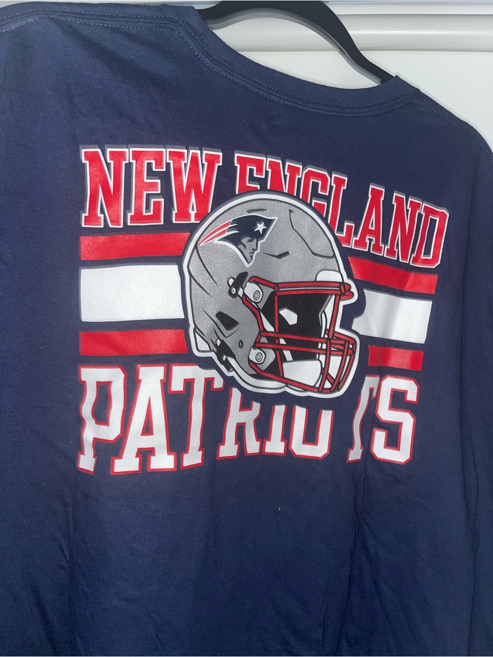 NWOT New England Patriots Navy Logo Tee